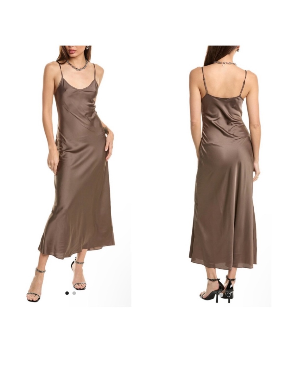 ALLSAINTS Bryony Slipdress Color: Tarmac Green size US 4